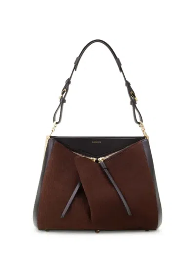 Lanvin Top Handle Bag In Leather In Brown