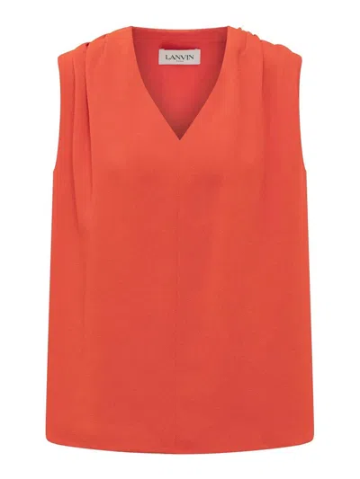 Lanvin Top - Rojo