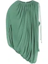 Lanvin Draped Jersey Top In Meleze