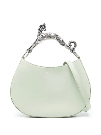 Lanvin Tote Bag With Sculpted Handle In Green