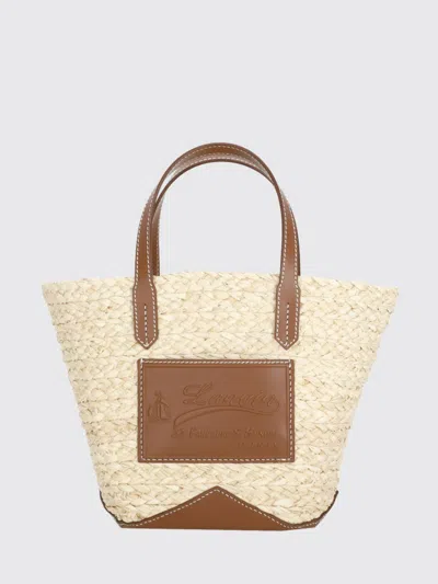Lanvin Tote Bag Woman Color Beige In Pink
