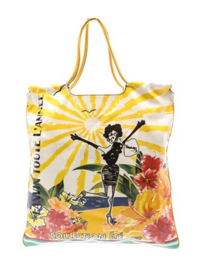 Pre-owned Lanvin Tote In Yellow