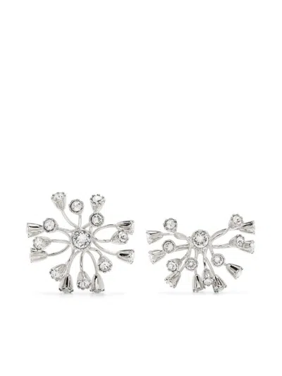 Lanvin Traviata Asymetrical Earrings Accessories In Silver