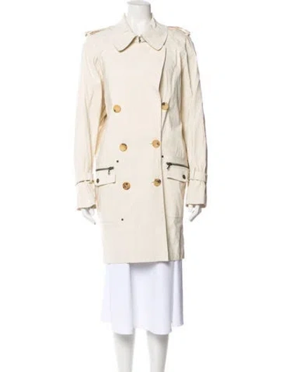 Pre-owned Lanvin Trench Coat In Neutrals