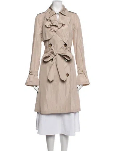 Pre-owned Lanvin Trench Coat In Neutrals