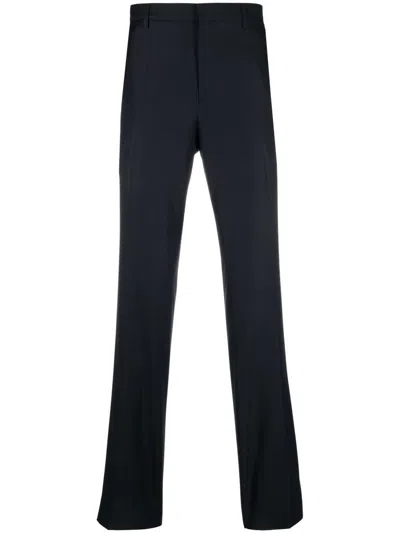 Lanvin Straight-leg Trousers In Blue