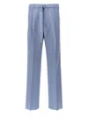 Lanvin Front Pleat Pants In Fog