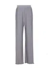 Lanvin Loose Fit Pleated Wide Leg Trousers In Grey