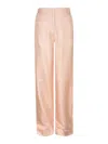 Lanvin High Waist Long Trousers In Nude & Neutrals