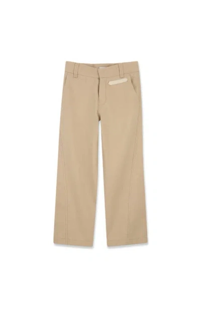 Lanvin Kids'  Trousers With Illustration In Neutral