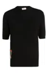 Lanvin Crew-neck Wool T-shirt Embroidered Print In 10