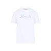 Lanvin Embroidered Script Logo White Cotton T-shirt