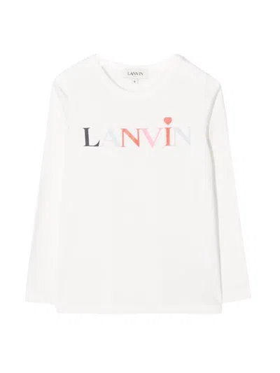 Lanvin T-shirt Con Logo In White