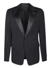 Lanvin Single-breasted Button-fastening Blazer In Black