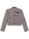 Lanvin Tweed Jacket In Red