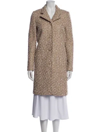 Pre-owned Lanvin Tweed Pattern Jacket In Neutral