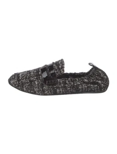 Pre-owned Lanvin Tweed Tweed Pattern Loafers In Multi