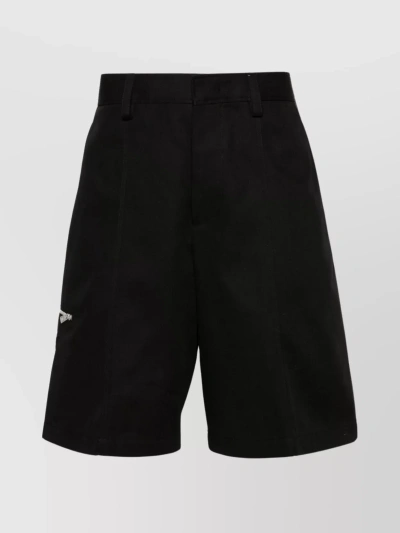 Lanvin Cotton-blend Chino Shorts In 10