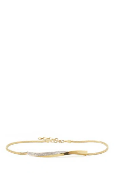 Lanvin Twist Hip Belt In Gold