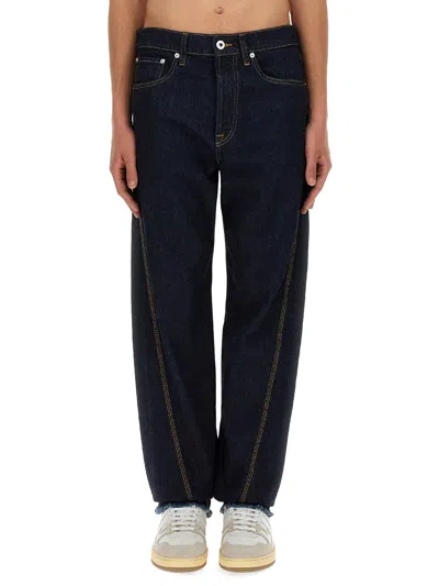 Lanvin Navy Blue Mid Rise Jeans