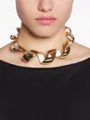 Lanvin Twisted Polished Necklace In Gold