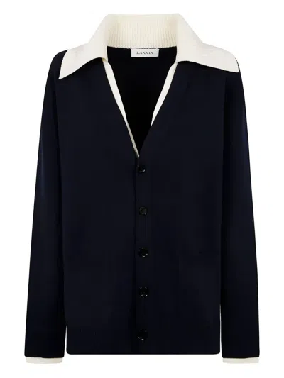 LANVIN TWO-LAYER CARDIGAN BY LANVIN,FC65SW4174ME