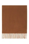 Lanvin Two-tone Cashmere Scarf In Brown