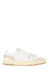 Lanvin Mesh And Leather Clay Sneakers With In White