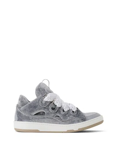 Lanvin Unisex Curb Sneakers In Jersey In Gray