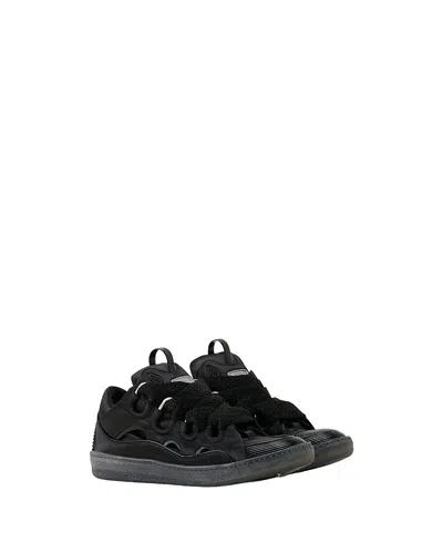 Lanvin Unisex Curb Sneakers In Satin In Multi