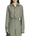 Lanvin Unisex Short Wool Overshirt In Lin