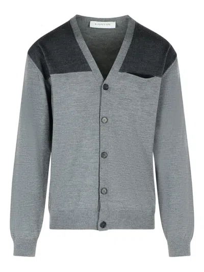 LANVIN V-NECK WOOL CARDIGAN