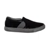 Lanvin Velvet Slip-on Sneakers - '10s In Black