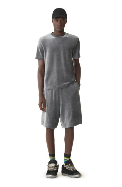 Lanvin Velvet T-shirt In Gray