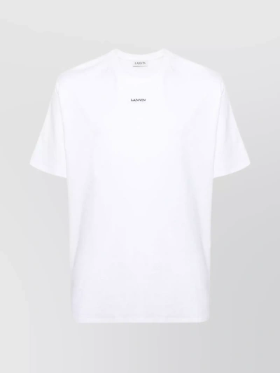 Lanvin Versatile Crew Neck Short Sleeve T-shirt In White