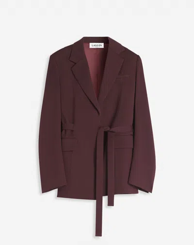 Lanvin Veste Ceinturée Pour Femme In Red
