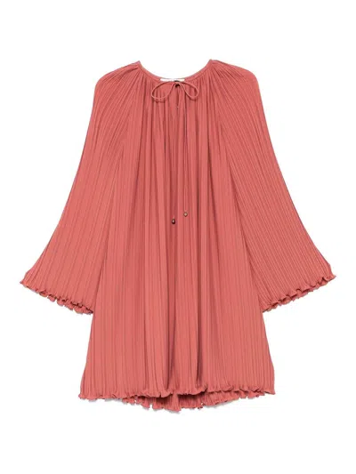 LANVIN VESTIDO MIDI - ROSADO