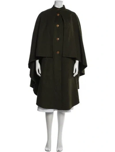 Pre-owned Lanvin Vintage 1970's Coat In Green