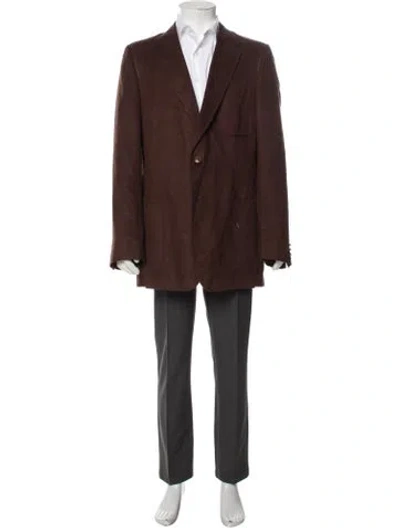 Pre-owned Lanvin Vintage 1980's Blazer In Brown