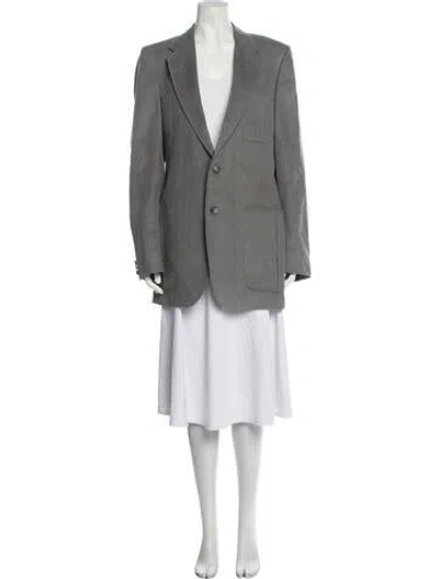 Pre-owned Lanvin Vintage 1980's Blazer In Gray