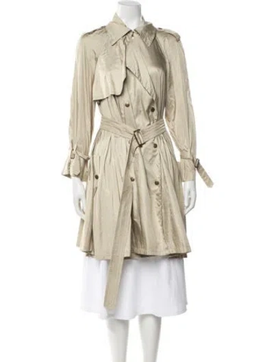 Pre-owned Lanvin Vintage 2007 Trench Coat In Neutral