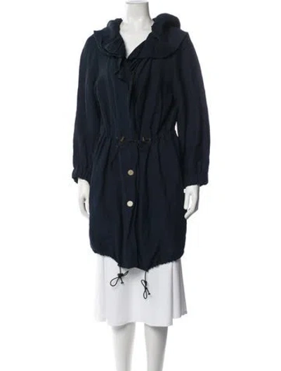 Pre-owned Lanvin Vintage 2010 Coat In Blue