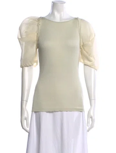 Pre-owned Lanvin Vintage Crew Neck Top In Neutral