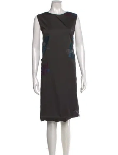 Pre-owned Lanvin Vintage Knee-length Dress In Black