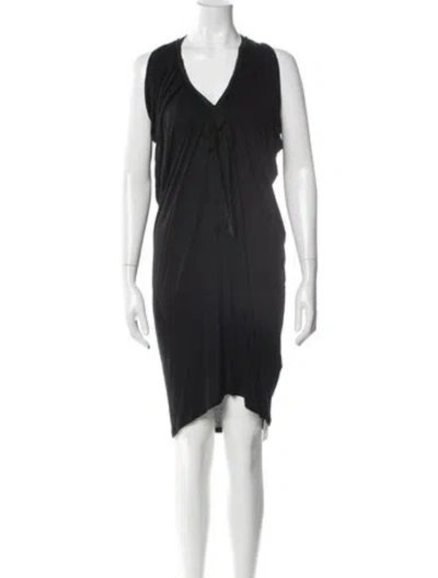 Pre-owned Lanvin Vintage Knee-length Dress In Blue