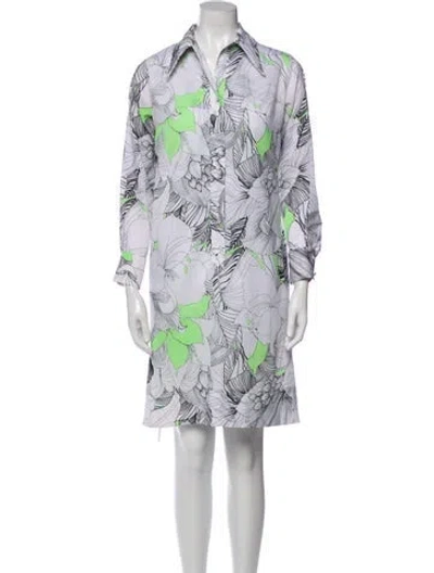Pre-owned Lanvin Vintage Knee-length Dress In White