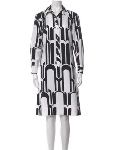 Pre-owned Lanvin Vintage Knee-length Dress In White