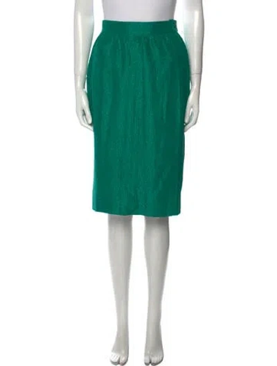 Pre-owned Lanvin Vintage Knee-length Skirt In Green