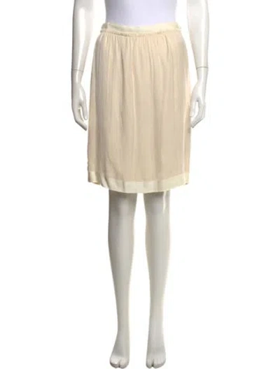 Pre-owned Lanvin Vintage Knee-length Skirt In Neutrals
