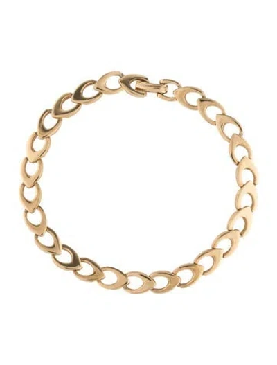Pre-owned Lanvin Vintage Link Bracelet, 8" In Multicolor
